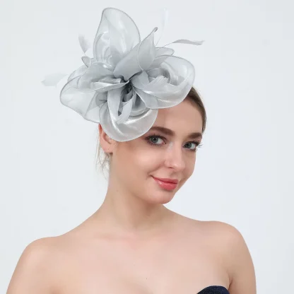 Tea Rose Ribbon Fascinators - Image 2