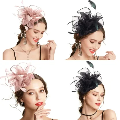 Graceful Garden Party Fascinator - Image 3