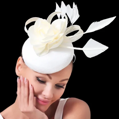 Feathered Fashion Fascinator - Image 3