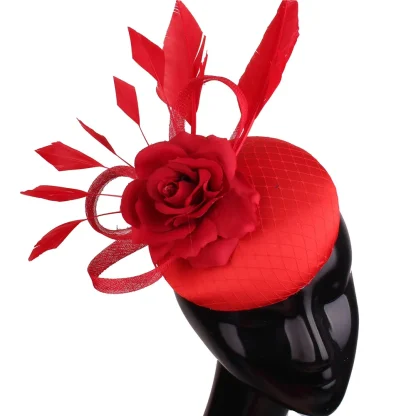 Feathered Fashion Fascinator - Image 4