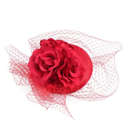 Floral Fantasy Mesh Fascinator - Image 5