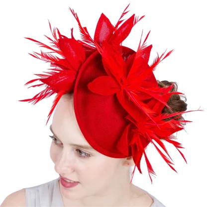 Vintage-Like Feather Fascinator - Image 3