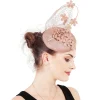 Exquisite Floral Net Fascinator - Image 3
