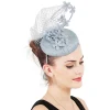Exquisite Floral Net Fascinator - Image 2