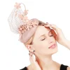 Exquisite Floral Net Fascinator - Image 4