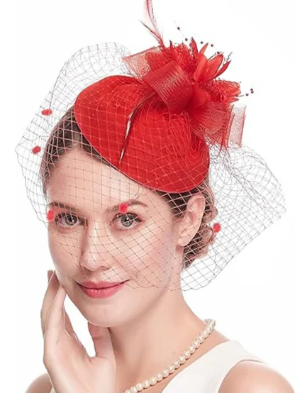 Feather Fascinator with Clip - Image 4