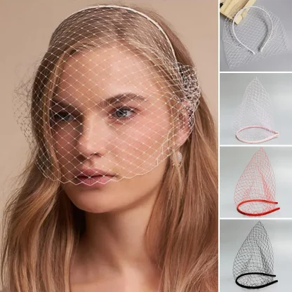 Face Veil Net Fascinator - Image 2