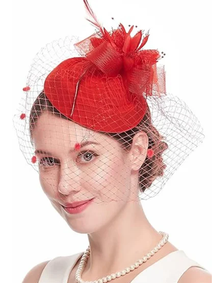 Feather Fascinator with Clip - Image 5