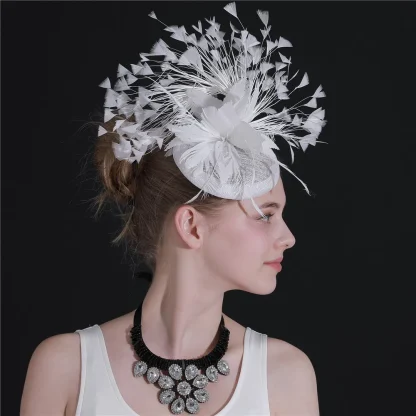 Feather Headband Fascinators - Image 2