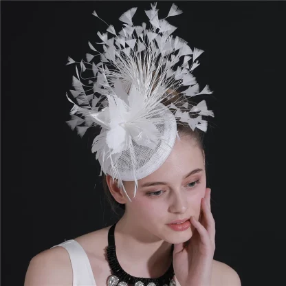 Feather Headband Fascinators - Image 3
