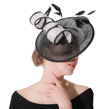 Formal Sinamay Fascinator - Image 3