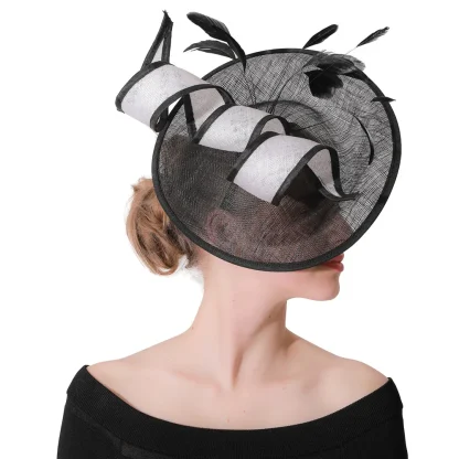 Formal Sinamay Fascinator - Image 2