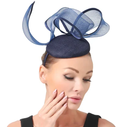 Sophisticated Flower Pillbox Fascinator - Image 3
