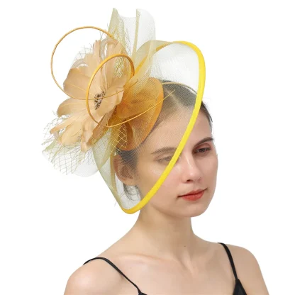 Fancy Mesh Wedding Fascinator - Image 2