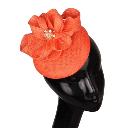Stylish Fascinator with Flower Decor - Image 2