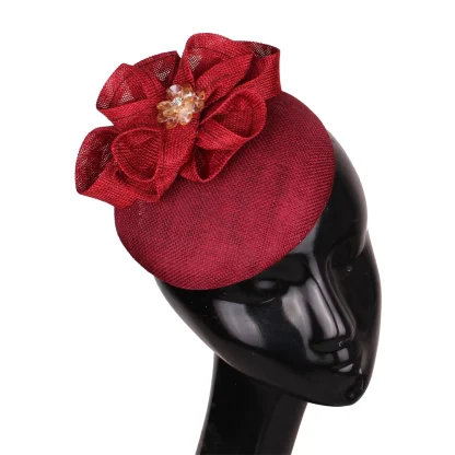 Stylish Fascinator with Flower Decor - Image 3