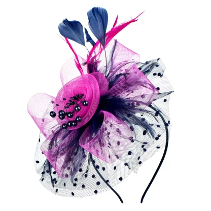 Feather Net Party Fascinators - Image 6