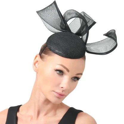 Sophisticated Flower Pillbox Fascinator - Image 2