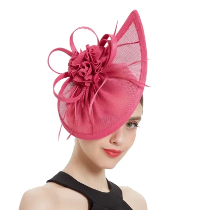 Fashionable Tea Party Teardrop Fascinator - Image 3