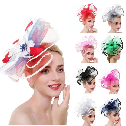 Elegant Large Feather Fascinator