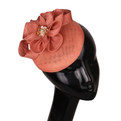 Stylish Fascinator with Flower Decor - Image 4