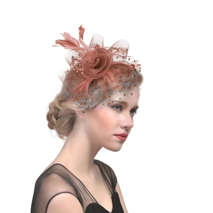 Feather Net Party Fascinators - Image 4