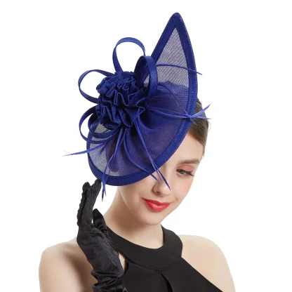 Fashionable Tea Party Teardrop Fascinator - Image 5