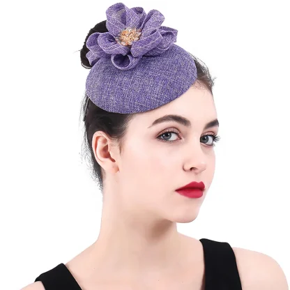 Stylish Fascinator with Flower Decor