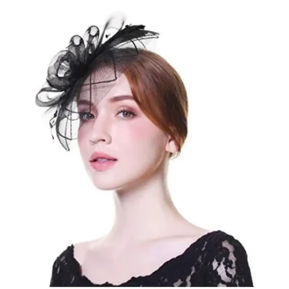 Elegant Tea Party Hat Fascinator - Image 4