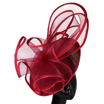 Royal Imitation Sinamay Fascinator - Image 5