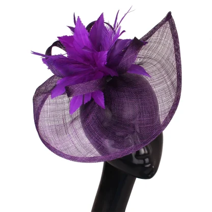 Feather Flower Mesh Fascinator