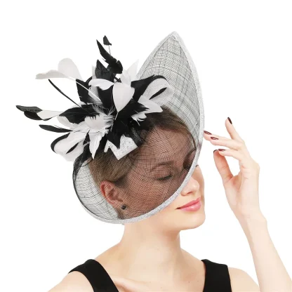 Luxe Floral Mesh Fascinator - Image 5