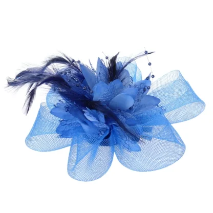 Stylish Feather and Bead Fascinator - Image 4
