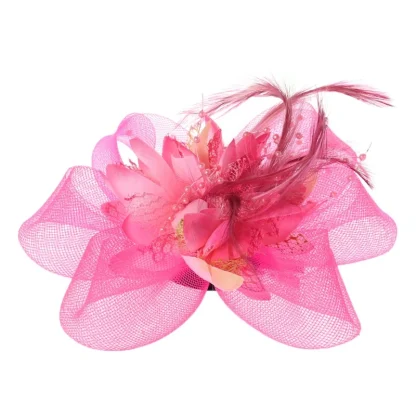 Stylish Feather and Bead Fascinator - Image 6