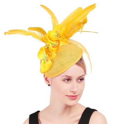 Sinamay Big Brim Fascinator - Image 2