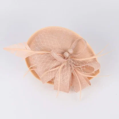 Mesh Feather Headband Fascinator - Image 5