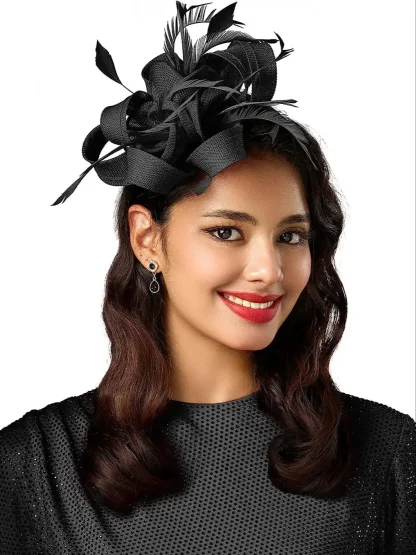 Tea Party Floral Fascinator - Image 2