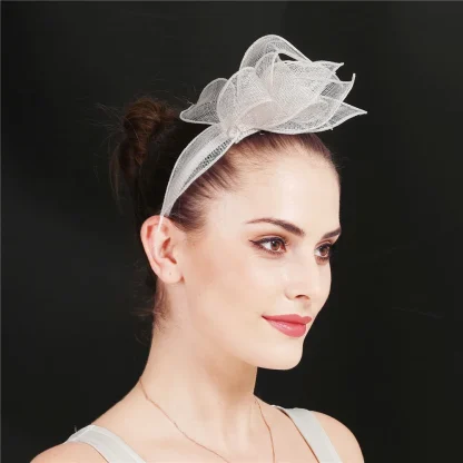 Radiant Feather Halo Fascinator - Image 2