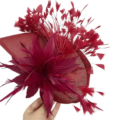 Feathered Headpiece Fascinator - Image 3