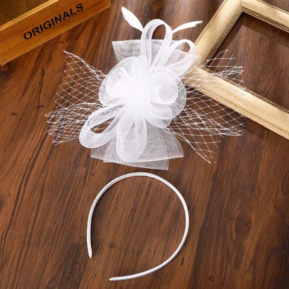 Chic Party Veil Fascinator - Image 2