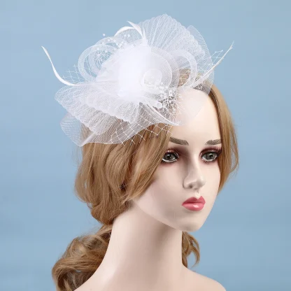 Chic Party Veil Fascinator - Image 6