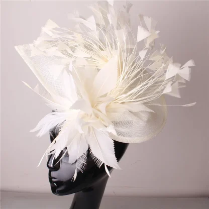 Feathered Headpiece Fascinator - Image 4