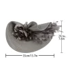 Straw Hat Feather Fascinator - Image 7