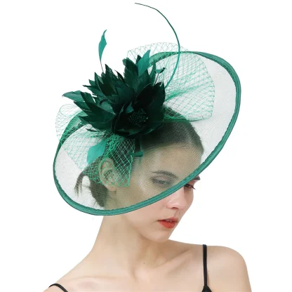 Trendy Floral Veil Fascinator - Image 7