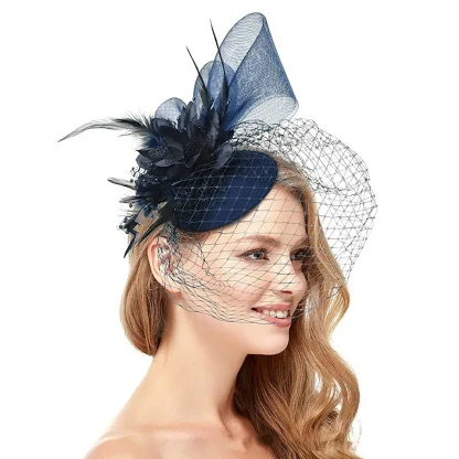 Feathered Cocktail Fascinator - Image 2