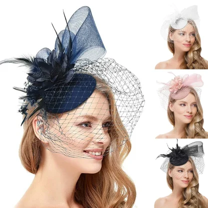 Feathered Cocktail Fascinator - Image 7
