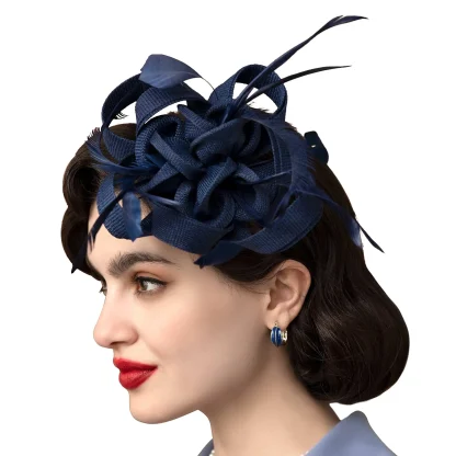 Tea Party Floral Fascinator - Image 3
