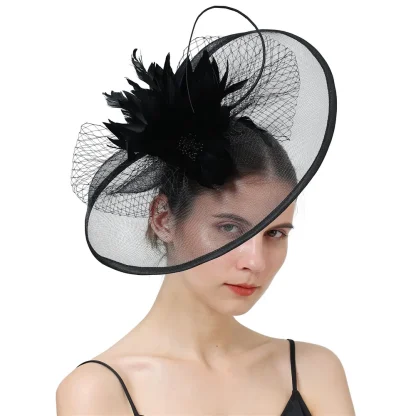 Trendy Floral Veil Fascinator