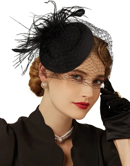 Feathered Bridal Hair Fascinator