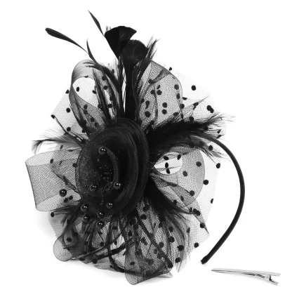 Vintage-Style Feather Hat Fascinator